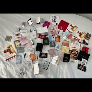 HUGE Set of Samples: skincare, makeup, hair care, fragrance